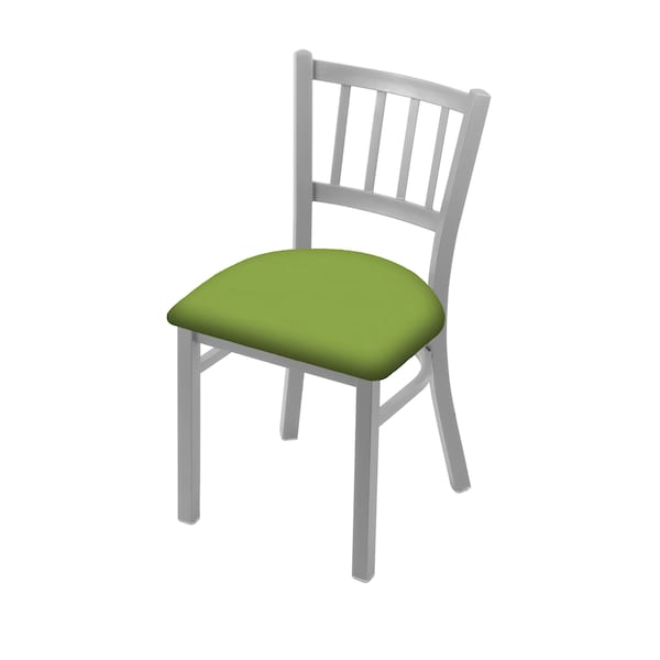 Holland Bar Stool Co 610 Contessa 18" Chair with Anodized Nickel Finish and Canter Kiwi Green Seat - 61018AN009