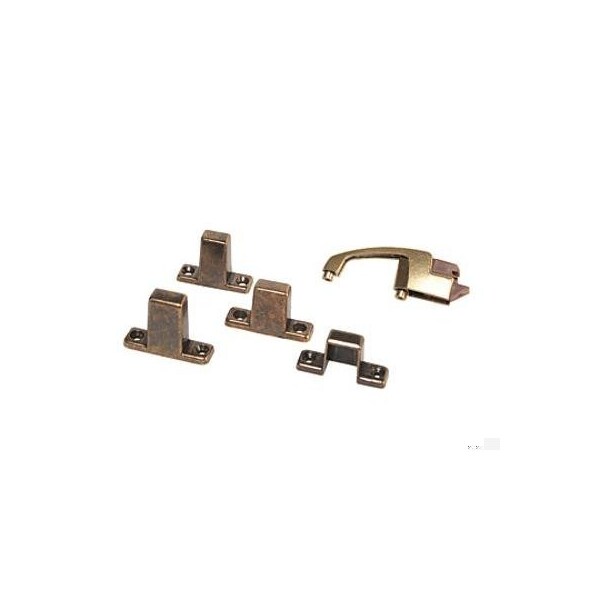 Rv Designer POSITIVE LATCH WITH 4 STRIKES TO FIT MOST DOORS - ANTIQUE FINISH - H243