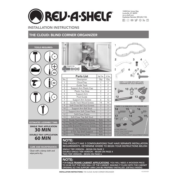 Rev-A-Shelf Steel, Gray, 37.6 in W, 24.5 in H, 21.56 in D, 21.55 in L, Gray - 5372-18-GR-R