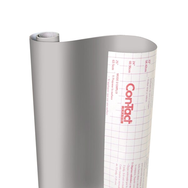 Con-Tact Brand Creative Covering Adhesive Covering, Slate Gray, 18'' x 50 ft. - 50F-C9AA26-06