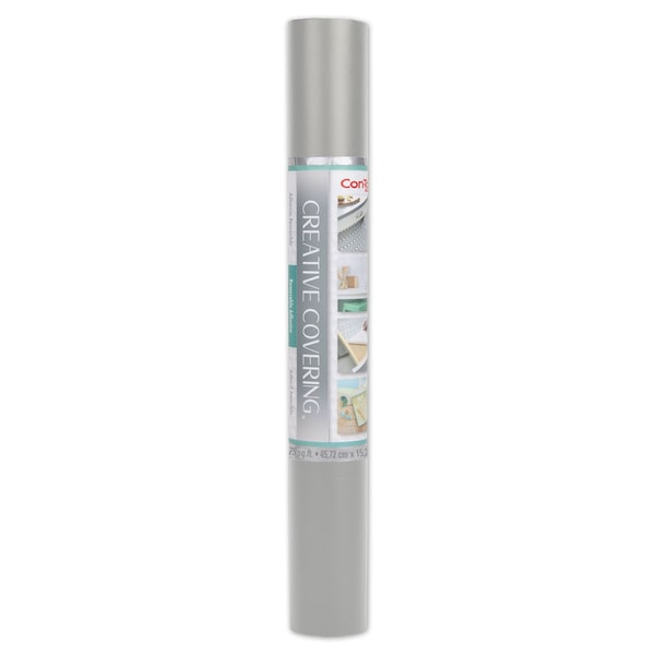 Con-Tact Brand Creative Covering Adhesive Covering, Slate Gray, 18'' x 50 ft. - 50F-C9AA26-06
