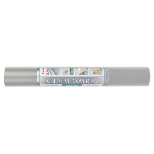 Con-Tact Brand Creative Covering Adhesive Covering, Slate Gray, 18'' x 50 ft. - 50F-C9AA26-06