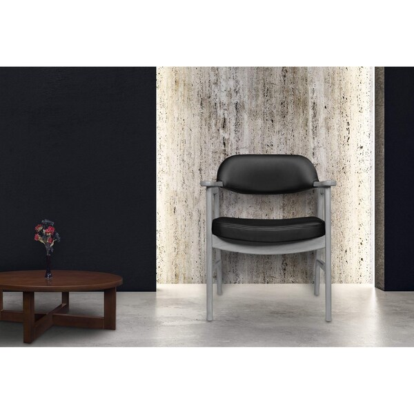 Regency Regency 476 Mid-Century Modern Accent Chair- Grey & Black - 1476GYBK