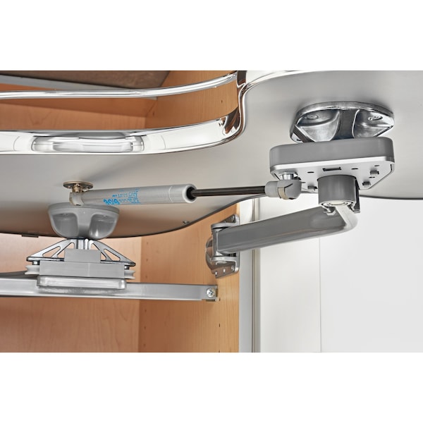 Rev-A-Shelf Steel, Orion Gray, 33 in W, 24.5 in H, 21.85 in D, 21.85 in L, Orion Gray - 5372-15-FOG-L