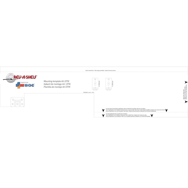 Rev-A-Shelf Steel, Orion Gray, 33 in W, 24.5 in H, 21.85 in D, 21.85 in L, Orion Gray - 5372-15-FOG-L