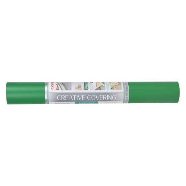 Con-Tact Brand Creative Covering Adhesive Covering, Green, 18'' x 50 ft. - 50F-C9AH46-06
