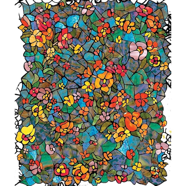 Lovelyhome 17 x 78 in. Decorative Self Adhesive Film, Venetian Garden - LO3087803