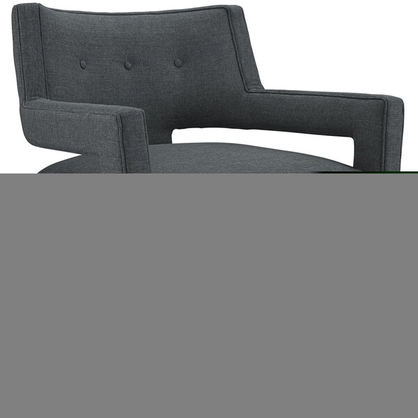 Modway Furniture Modway  Sheer Upholstered Fabric Armchair, Gray - EEI-2142-GRY