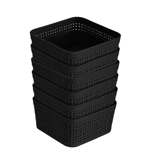 Simplify For Green Living Plastic, Black, 4.72 in W, 4.72 in D, 4.72 in L - 30016-MATTEBLACK