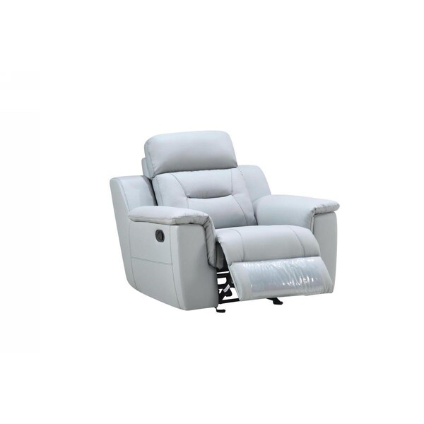 Kd Estanteria Fascinating Leather Chair, Grey - 41 in. - KD3097447