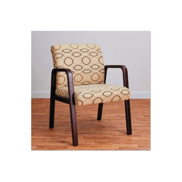 Alera Alera Reception Guest Chair - Fabric - Mahogany/Tan - RL4351M
