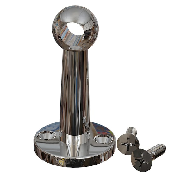 Designs Of Distinction Gallery Rail Center Post - Chrome - 01HC9001CR1