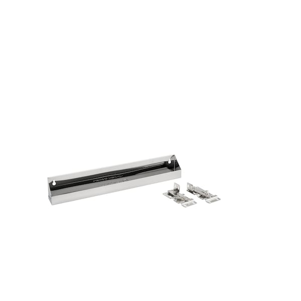 Rev-A-Shelf Stainless Steel, Silver, 19 in W, 3 in H, 2.13 in D, 2.13 in L, Silver - 6581-19-52
