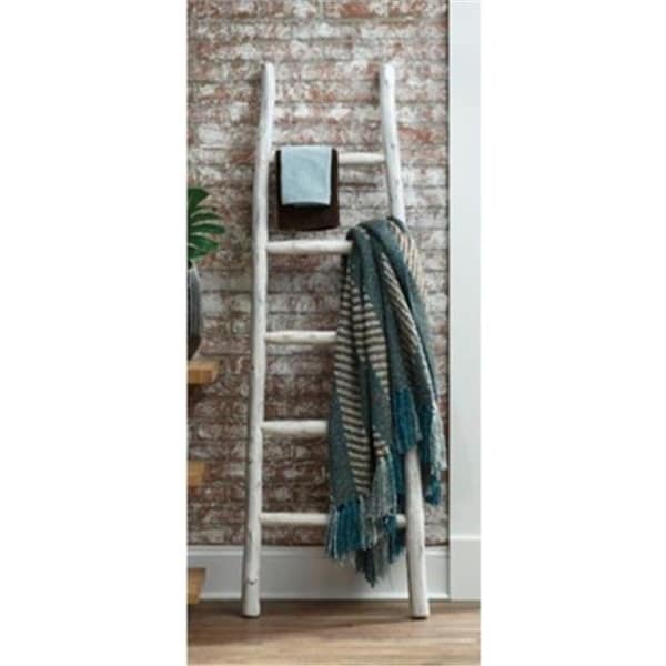Progressive Furniture Progressive Furniture A212-10W 68 x 24 x 3 in. Millie Blanket Ladder - Distressed White Finish - A212-10W