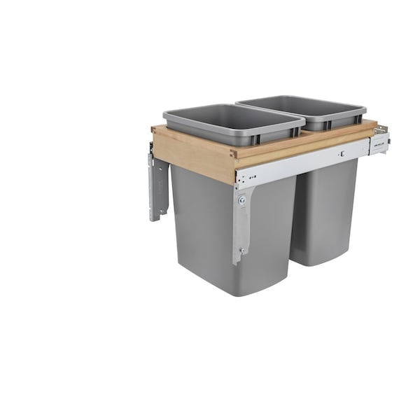 Rev-A-Shelf Maple Wood; Steel; Plastic, Natural Maple, 15 in W, 17.88 in H, 22.75 in D - 4WCTM-18BBSCDM2-25