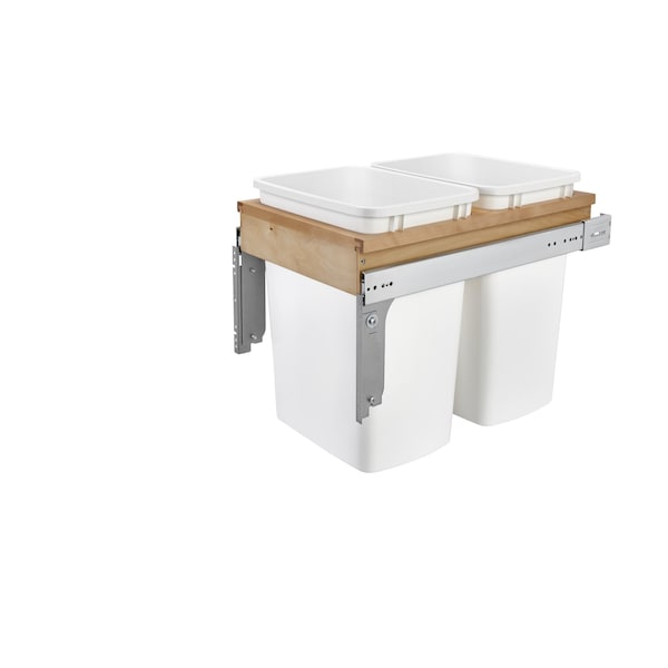 Rev-A-Shelf Maple Veneer, Light Brown, 14.5 in W, 17.88 in H, 22.25 in D, 22.25 in L, Light Brown - 4WCTM-18DM2-175