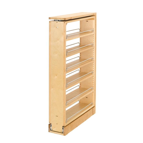 Rev-A-Shelf Maple Wood; Steel, Natural Maple, 6 in W, 38.5 in H, 23 in D - 432-TF39-6C