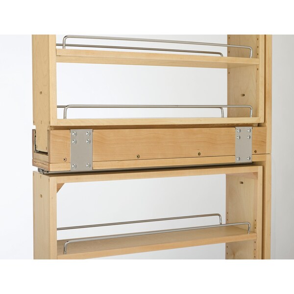 Rev-A-Shelf Maple Wood; Steel, Natural Maple, 6 in W, 38.5 in H, 23 in D - 432-TF39-6C
