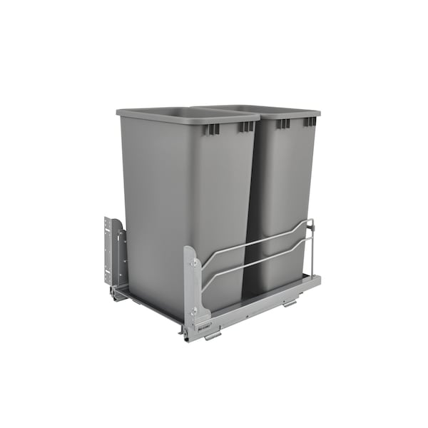 Rev-A-Shelf Steel; Plastic, Metallic Silver, 14.75 in W, 22.88 in H, 22.25 in D - 53WC-2150SCDM-217