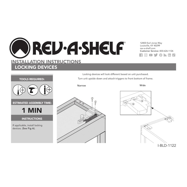 Rev-A-Shelf Maple Veneer, Light Brown, 11.75 in W, 25.63 in H, 21.65 in D, 21.63 in L, Light Brown - 448UT-BCSC-11C