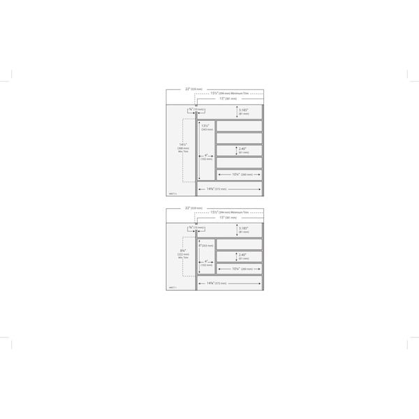 Rev-A-Shelf Drawer Insert, Maple Wood, Natural Maple, 20.63 in W, 2.38 in H, 22 in D - 4WCT-3SH