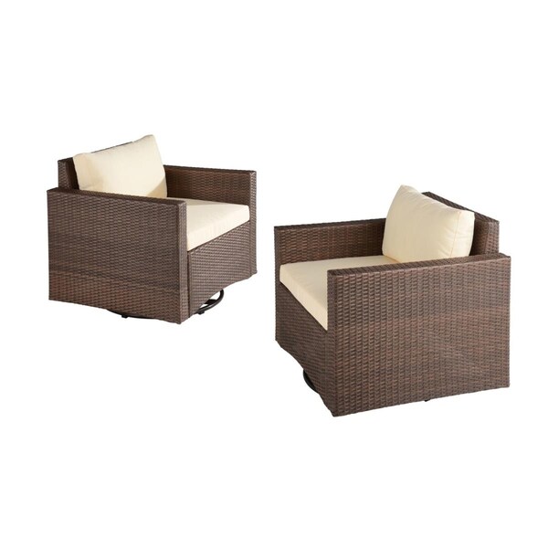 W Unlimited 360 deg Glider Chair, Dark Brown, 2PK - SW1841SGC-SET2