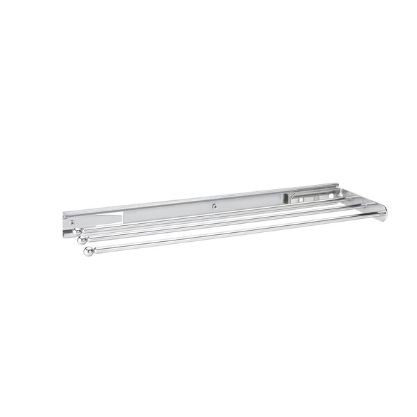 Rev-A-Shelf Steel, Chrome, 5 in W, 1.25 in H, 17.75 in D, 17.75 in L, Silver - 563-47 C