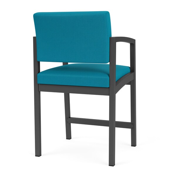 Lesro Lenox Steel Hip Chair Metal Frame, Charcoal, OH Waterfall Upholstery - LS1161