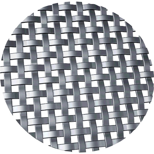 Designs Of Distinction .1875" Flat Square Decorative Grille - Satin Nickel, 36" W x 48" L Sheet - 013648RE25SN1