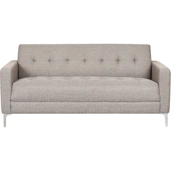 Global Industrial Upholstered Fabric Sofa, Tan - 695967TN