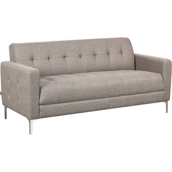 Global Industrial Upholstered Fabric Sofa, Tan - 695967TN