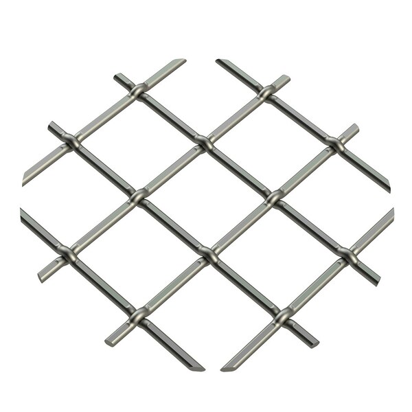 Designs Of Distinction .75" Multi-Crimp Single Diamond Decorative Grille - Antique Pewter, 36" W x 48" L Sheet - 013648332PAP1