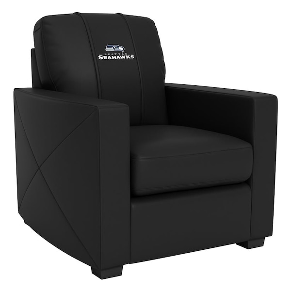 Dreamseat Silver Club Chair with Seattle Seahawks Secondary Logo - XZ7759002CHCDBK-PSNFL21036