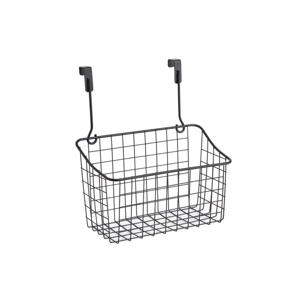 Bklyn Steel Co. Checkered Wire Over The Cabinet Basket - Medium - Black Powder - 45552