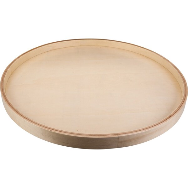 Hardware Resources 20" Round Banded Wood Lazy Susan Shelf with Swivel - BLSR20-S