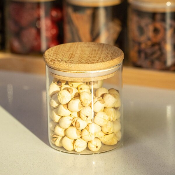 Basicwise Kitchen Stuff, Bamboo, Beige, 14 in W, 8.75 in H, 3.75 in L - QI004706.8
