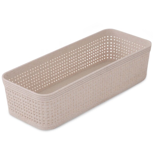 Simplify For Green Living Plastic, Natural, 11.22 in W, 13.78 in D, 13.78 in L - 30012-NATURAL