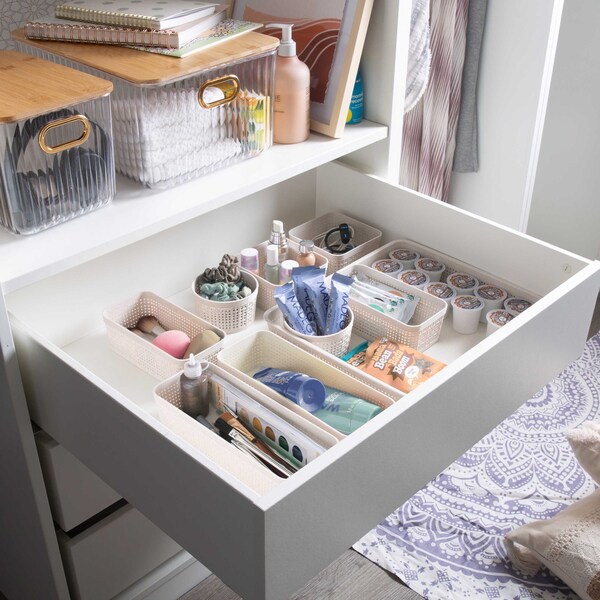 Simplify For Green Living Plastic, Natural, 11.22 in W, 13.78 in D, 13.78 in L - 30012-NATURAL