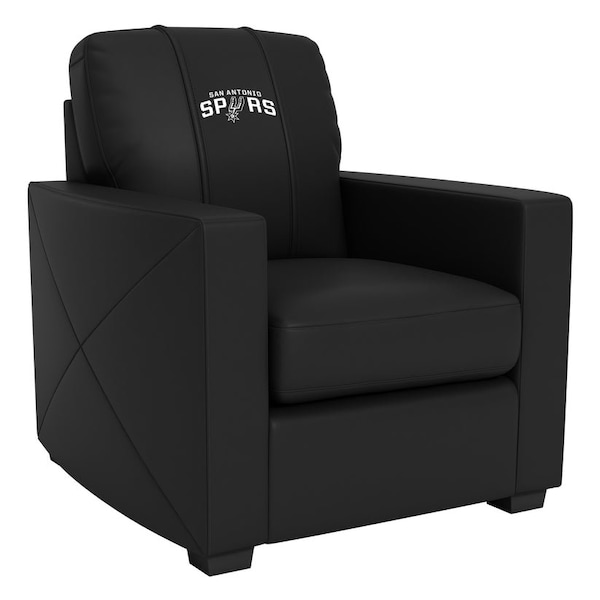Dreamseat Silver Club Chair with San Antonio Spurs Logo - XZ7759002CHCDBK-PSNBA32050