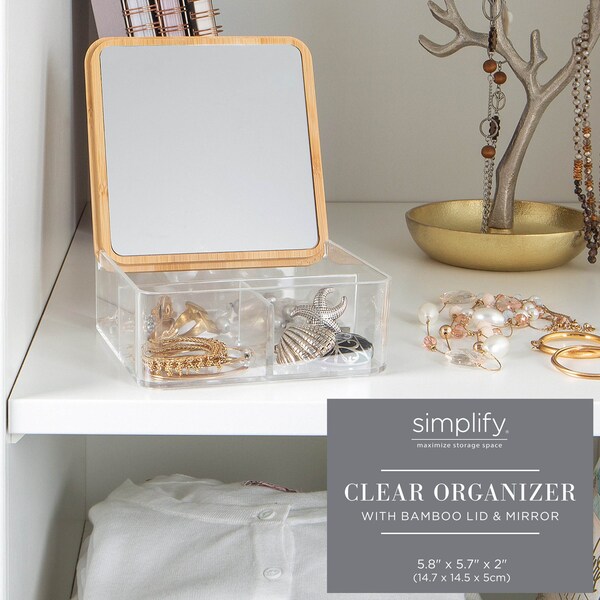 Simplify Plastic, Super Clear, 5.71 in W, 5.79 in D, 5.79 in L - 23315-M