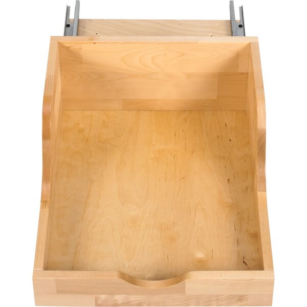 Hardware Resources 18" Wood High Back Rollout for Vanity Depth - ROVHB18-WB
