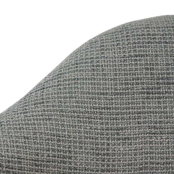 Leisuremod Willow Fabric Eiffel Accent Chair with Chrome Base, Grey, 2PK - WM24GRT2