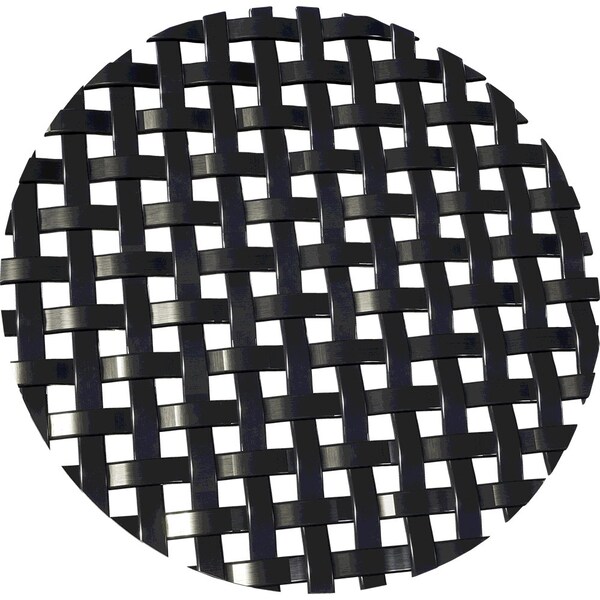 Designs Of Distinction .1875" Flat Square Decorative Grille - Flat Black, 36" W x 48" L Sheet - 013648RE25WR1
