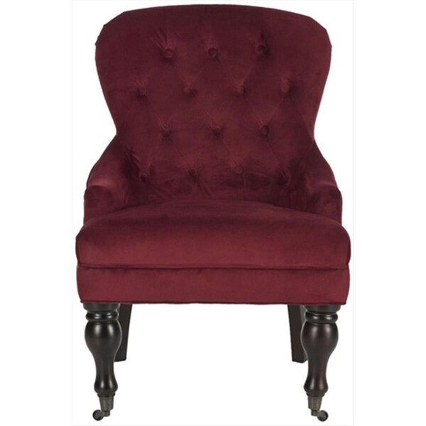 Safavieh Falcon Arm Chair - Red Velvet - MCR4544E