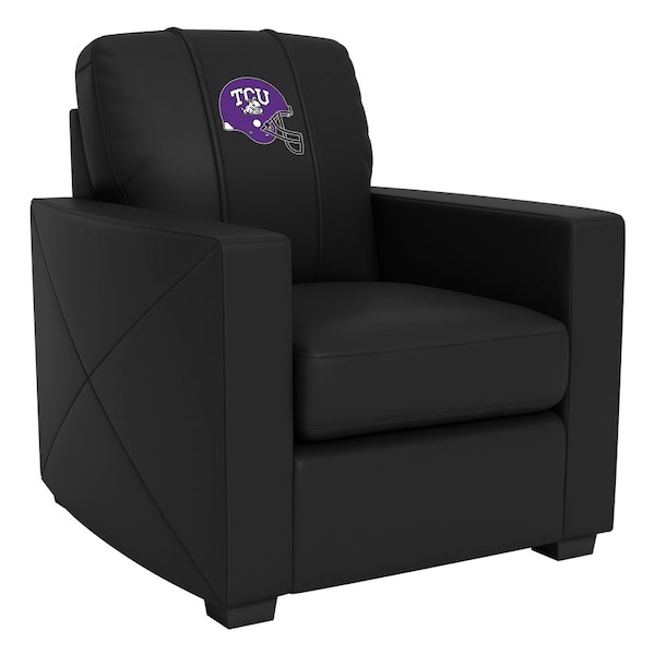 Dreamseat Silver Club Chair with TCU Horned Frogs Alternate Logo - XZ7759002CHCDBK-PSCOL13807