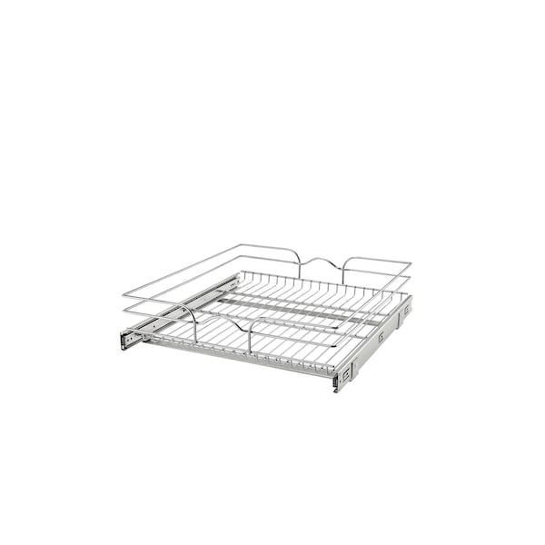 Rev-A-Shelf Steel, Silver, 20.5 in W, 5.56 in H, 22 in D, 22 in L, Silver - 5WB1-2122CR-1