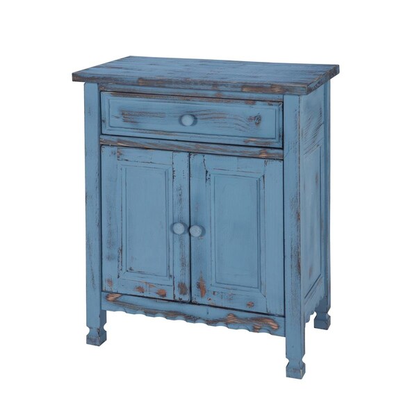 Kd Cama De Bebe Country Cottage Accent Cabinet Blue Antique - KD3232857