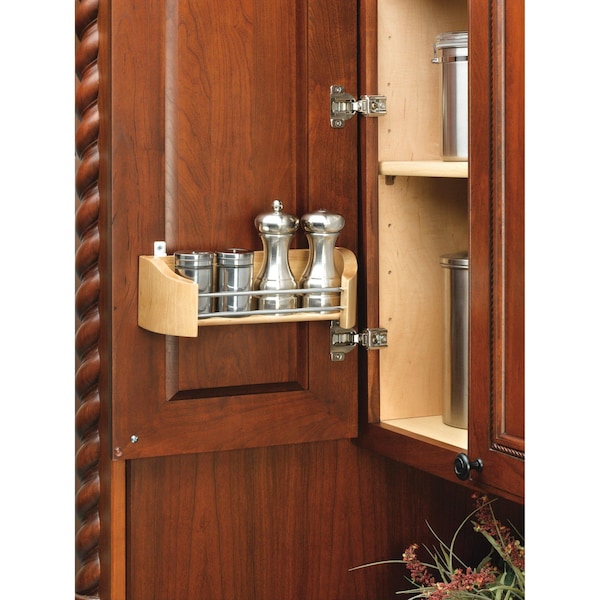 Rev-A-Shelf Maple Veneer, Light Brown, 11 in W, 3.63 in H, 4.25 in D, 4.25 in L, Light Brown - 4231-11-52