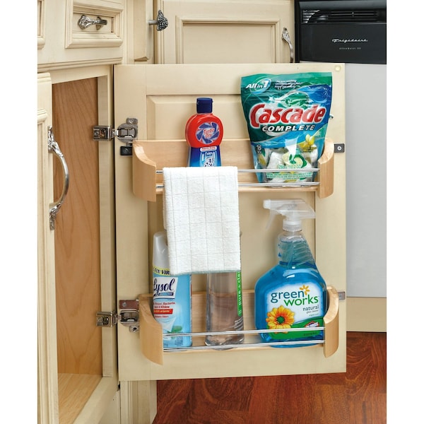 Rev-A-Shelf Maple Veneer, Light Brown, 11 in W, 3.63 in H, 4.25 in D, 4.25 in L, Light Brown - 4231-11-52