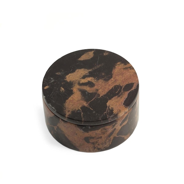 Stockage Supreme International  Tiger Eye Marble Round Box - ST1525148